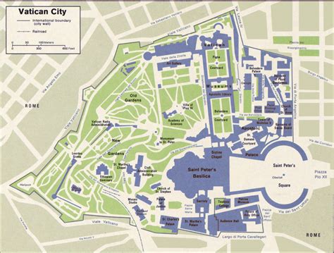 Map of Vatican City State within the City of Rome .
